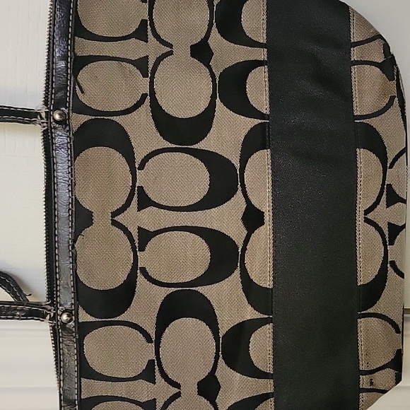 Coach satchel. Dark brown. 13x10 - Picture 3 of 4